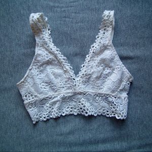 Aerie White Lace Bralette